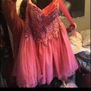 CUTE pink sparkly prom dress